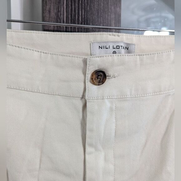 2/30 Nili Lotan Target cream pants plus size - Picture 3 of 6